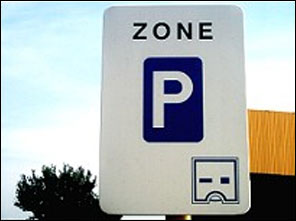 Disque de stationnement pour parking en zone bleue